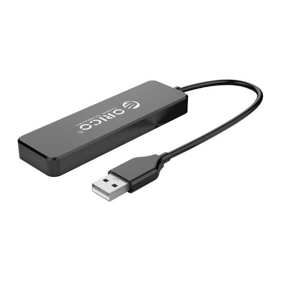  Зображення Концентратор Orico USB 2.0 4 port (FL01-BK-BP) (CA913237) 