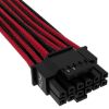  Зображення Corsair Premium Individually Sleeved 12+4pin PCIe Gen 5 12VHPWR 600W cable, Type 4, BLACK/RED, EAN:0840006694540 