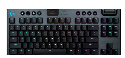  Зображення Клавiатура бездротова Logitech G915 TKL Lightspeed Wireless RGB Mechanical Carbon Clicky Switch (920 