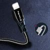  Зображення Кабель 1m USB 2.0 / Lightning Colorway (CW-CBUL013-BK) (metal spring) 2.4А Black 