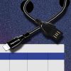  Зображення Кабель 1m USB 2.0 / Lightning Colorway (CW-CBUL013-BK) (metal spring) 2.4А Black 