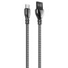  Зображення Кабель 1m USB 2.0 AM/Type-C Colorway (CW-CBUC015-BK) Black, metal spring 