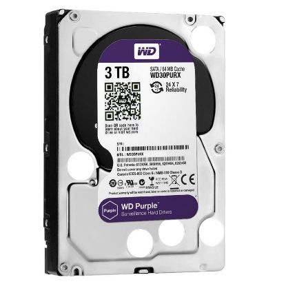  Зображення Накопичувач HDD SATA 3.0TB WD Purple 5400rpm 64MB (WD30PURX) Refurbished 