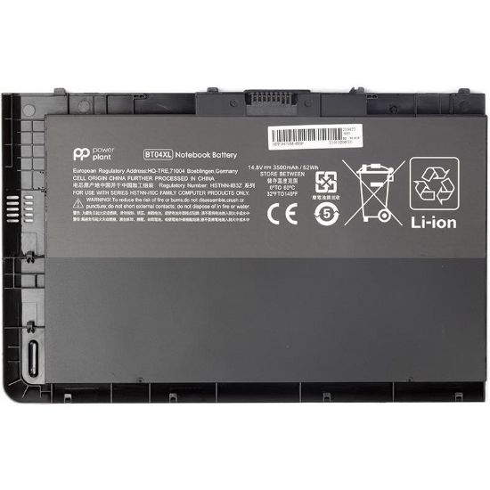  Зображення АКБ PowerPlant для ноутбука HP EliteBook Folio 9470m (BT04XL, HP9470PB) 14.8V 52Wh (NB461226) 