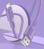  Зображення Кабель 1m USB 2.0 / Lightning Colorway (CW-CBUL044-PU) (soft silicone) 2.4А Purple 