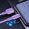  Зображення Кабель 1m USB 2.0 / Lightning Colorway (CW-CBUL044-PU) (soft silicone) 2.4А Purple 