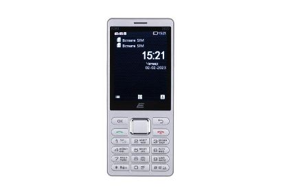  Зображення Мобільний телефон 2E E280 2022 2.8" 2SIM, 1400mAh, Сріблястий 