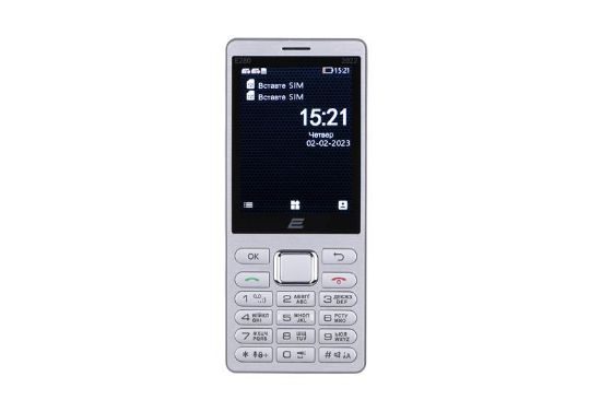  Зображення Мобільний телефон 2E E280 2022 2.8" 2SIM, 1400mAh, Сріблястий 