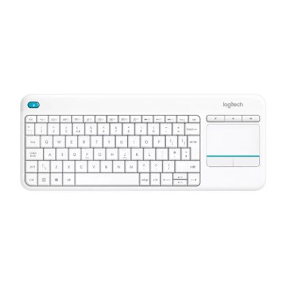  Зображення Клавіатура бездротова Logitech K400 Plus Touch Wireless UA White (920-007146)) 