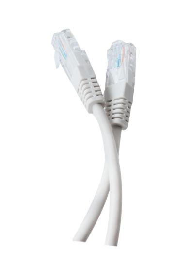  Зображення Патч-корд литий Tecro UTP-RJ45-0100, RJ45, Cat.5e, 1m, сірий 