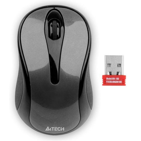  Зображення Мишка бездротова A4-Tech G3-280N USB Glossy Grey 