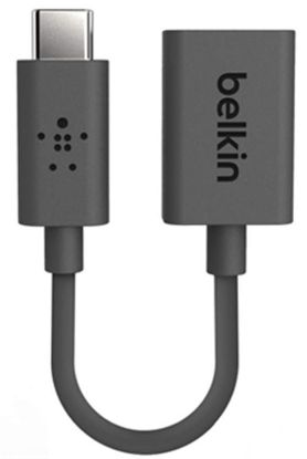  Зображення Адаптер Belkin USB-C > USB-A (CM/AM) 0.14м, чорний 