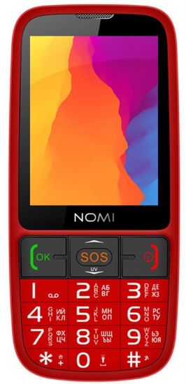  Зображення Мобiльний телефон Nomi i281+ Dual Sim Red 