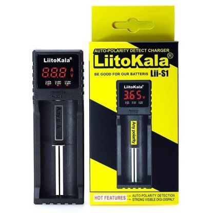  Зображення Зарядний пристрій Liitokala Lii-S1 1 канал Ni-Mh/Li-ion/LiFePo4, USB, LCD, Box 