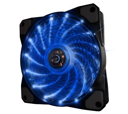  Зображення Вентилятор Frime 'Iris' FLF-HB120B15 Black Blue LED Bulk 