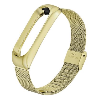  Зображення Ремінець до фітнес браслета BeCover Metal для Xiaomi Mi Band 3/4 Gold (704653) 