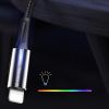  Зображення Кабель 1m USB 2.0 / Lightning Colorway (CW-CBUL035-BK) (zinc alloy + led) Black 