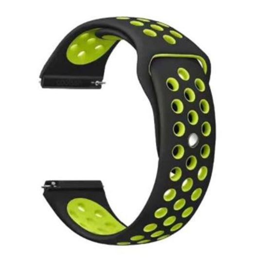  Зображення Ремінець BeCover Nike Style для Xiaomi Amazfit Bip/Bip Lite/Bip S Lite/GTR 42mm/GTS/TicWatch S2/TicWatch E Black-Yellow (705706) 