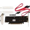  Зображення Контролер Frime (ECF-PCIEtoSSD009.LP) PCI-E-2хM.2 (B&M Key)+1хmSATA 