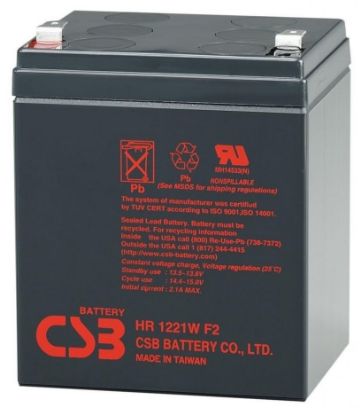  Зображення Акумуляторна батарея CSB 12V 5AH (HR1221WF2/04409) AGM 