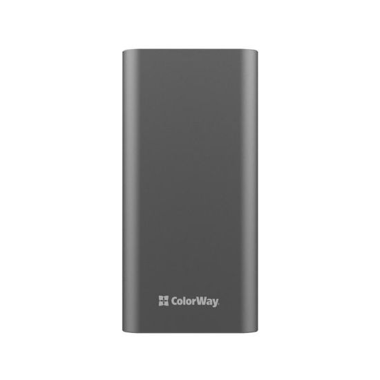  Зображення Внешний аккумулятор (Power Bank) Colorway 20000mAh Full (USBQC3.0 + USB-C Power Delivery 22.5W) Gray 