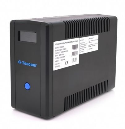  Зображення Джерело безперебійного живлення Tescom Leo+ 1200VA, LCD, AVR, 4xSchuko, 2x12V7Ah, RS232, USB, RJ45, пластик (TCM1200/29693) 