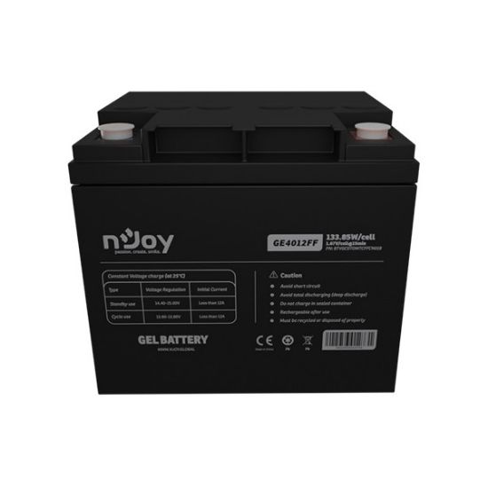  Зображення Акумуляторна батарея Njoy GE4012FF 12V 40AH (BTVGCDTOMTCFFCN01B) GEL 