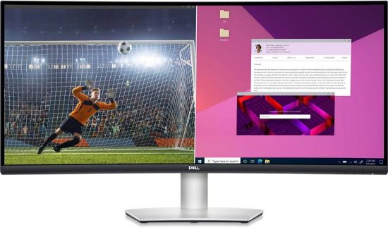  Зображення Монітор DELL 34" S3423DWC 2xHDMI, USB-C, Audio, VA, 3440x1440, 100Hz, 4ms, sRGB 99%, CURVED, FreeSync, HAS 