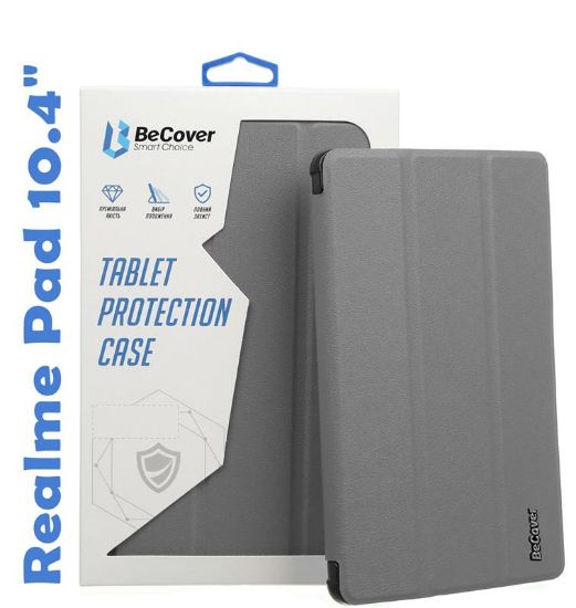  Зображення Чохол до планшета BeCover Smart Case Realme Pad 10.4" Gray (708267) 