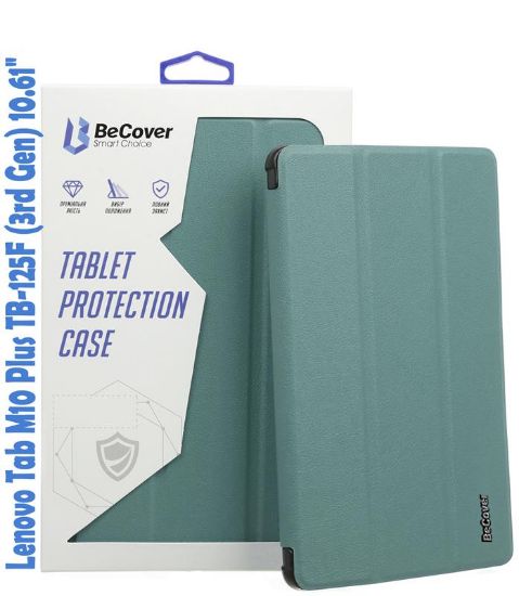  Зображення Чохол до планшета BeCover Smart Case Lenovo Tab M10 Plus TB-125F (3rd Gen)/K10 Pro TB-226 10.61" Dark Green (708303) 