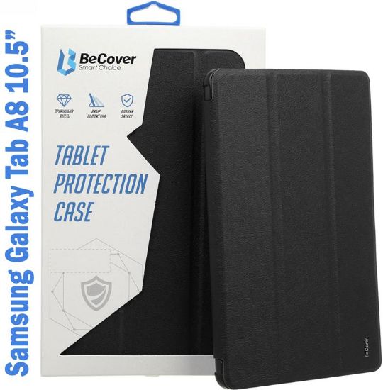  Зображення Чохол-книжка BeCover Soft Edge для Samsung Galaxy Tab A8 SM-X200/SM-X205 Black (708356) 