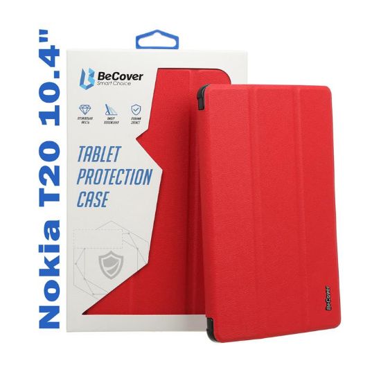  Зображення Чохол до планшета BeCover Smart Case Nokia T20 10.4" Red (708045) 