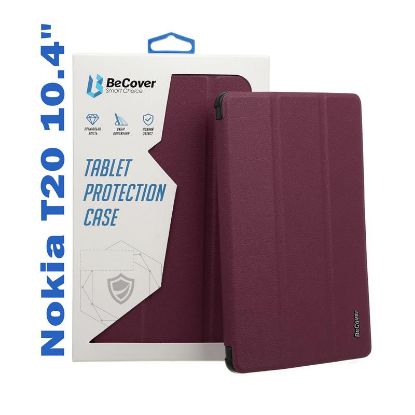  Зображення Чохол до планшета BeCover Smart Case Nokia T20 10.4" Red Wine (708046) 