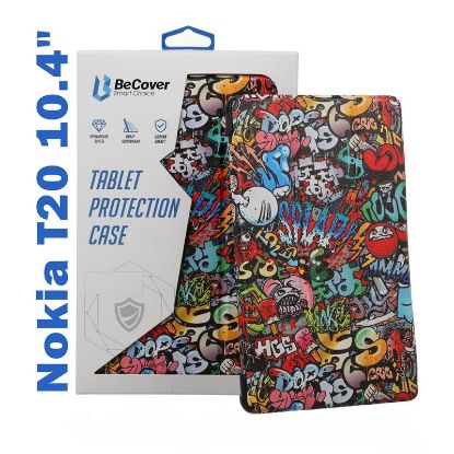  Зображення Чохол до планшета BeCover Smart Case Nokia T20 10.4" Graffiti (708056) 