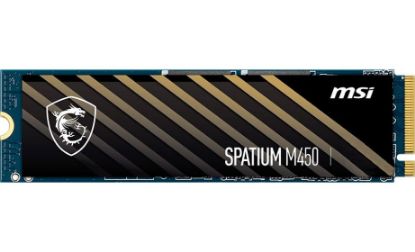  Зображення Накопичувач SSD  500GB MSI Spatium M450 M.2 2280 PCIe 4.0 x4 NVMe 3D NAND TLC (S78-440K190-P83) 