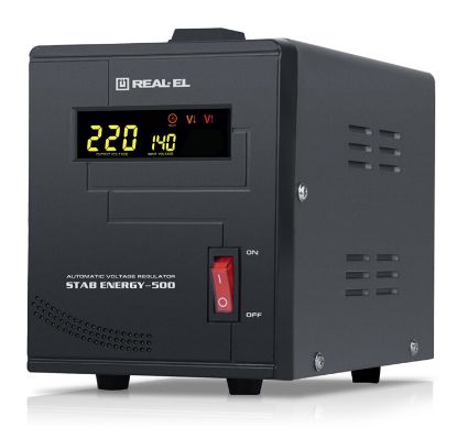  Зображення Стабілізатор REAL-EL STAB ENERGY-500 (EL122400011) 