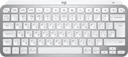  Зображення Клавіатура Logitech MX Keys Mini For Business Wireless Illuminated UA Pale Grey (920-010609) 