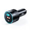  Зображення Автомобільний зарядний пристрій Choetech (2xUSB Type C; 1USB) PD3.0 QC3.0 Black (TC0011) 