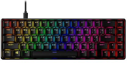  Зображення Клавіатура HyperX Alloy Origins 65 Red USB RGB ENG/RU, Black 