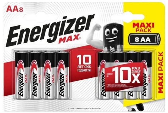  Зображення Батарейка Energizer AA MAX 4+4 шт 