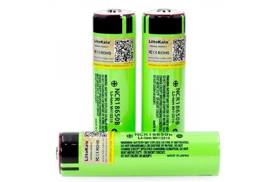  Зображення Акумулятор 18650 Li-Ion 3400mah (3200-3400mah), 3.7V (2.75-4.2V), green, PVC BOX Liitokala (Lii-34B-PCB) 