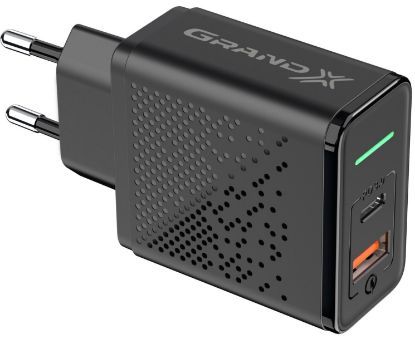  Зображення Зарядний пристрій Grand-X Fast Сharge 6-в-1 PD 3.0, QС3.0, AFC,SCP,FCP,VOOC 1USB+1Type (CH-880) 