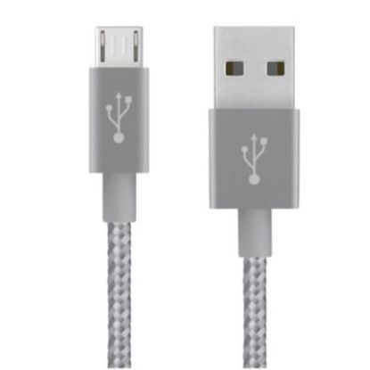  Зображення Кабель Mixit Metallic Belkin USB - MicroUSB 3 м Grey (F2CU021bt10-GRY) 