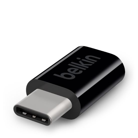  Зображення Адаптер Belkin USB-C - MicroUSB Black (F2CU058BTBLK) 