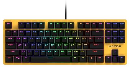  Зображення Клавіатура Hator Rockfall EVO TKL Kailh Optical Yellow (HTK-632) 