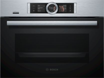  Зображення Духова шафа Bosch електрична компактна, 47л, A+, пара, дисплей, конвекція, нерж 