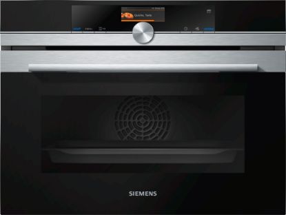  Зображення Духова шафа Siemens електрична компактна, 47л, A+, дисплей, конвекція, нерж 