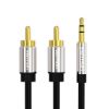 Зображення Кабель Vention AUX 3.5 mm M - 2xRCA M, 0.5 m, Black (BCFBD) 