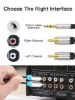  Зображення Кабель Vention AUX 3.5 mm M - 2xRCA M, 3 m, Black (BCFBI) 