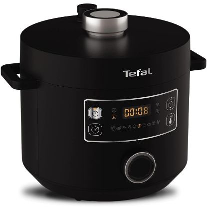  Зображення Мультиварка-скороварка Tefal Turbo Cuisine , 1000Вт, чаша-4,8л, механічне керування, пластик, чорний 